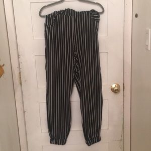 super stretchy striped pants